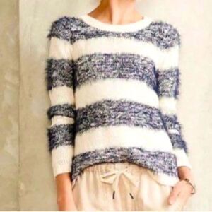 Tabitha eyelash striped sweater